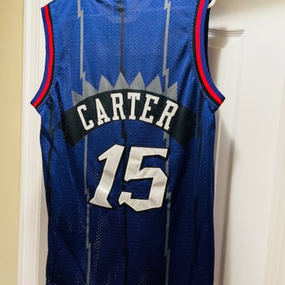 Toronto Raptors Vince Carter Basketball Jersey #15 Nike Men's Medium Vintage - Picture 5 of 5